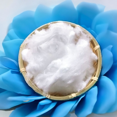 100% PET Flakes Optical Bright White Color Polyester Staple Fiber Superior Filtration Performance Solid 2.5D 4D 7D*51mm