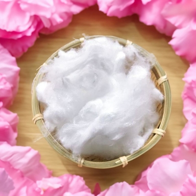 100% PET Flakes Optical Bright White Color Polyester Staple Fiber Superior Filtration Performance Solid 2.5D 4D 7D*51mm