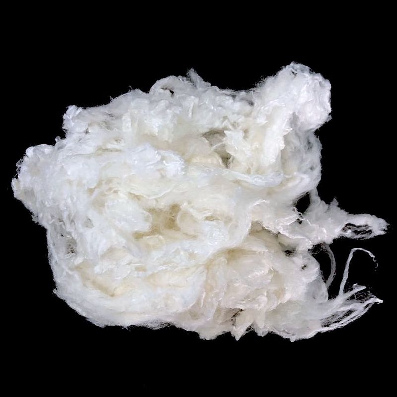 Skin Friendly Viscose Staple Fiber , 1.2D×38mm Raw White Color Rayon Staple Fiber